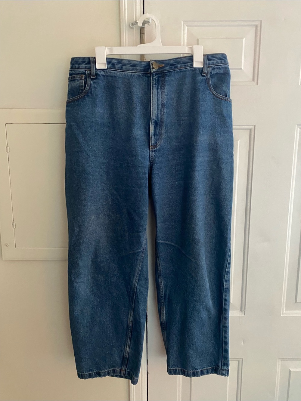 Lucy & Yak High-Rise Blue Straight Leg Jeans